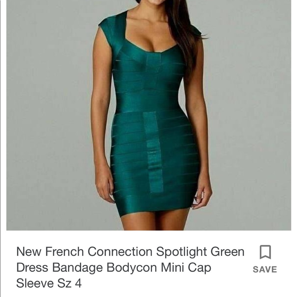 teal; same dress selling used on eBay for $68.99